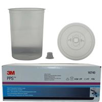 3M PPS 850ml 125Micron Large (x25 Lids & Liners)